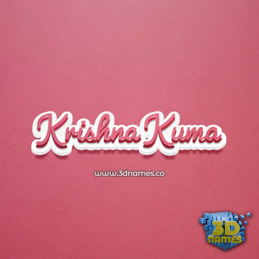 krishna kuma in Red Scribble style - 3D name wallpaper krishna kuma in Red Scribble style - 3D name wallpaper