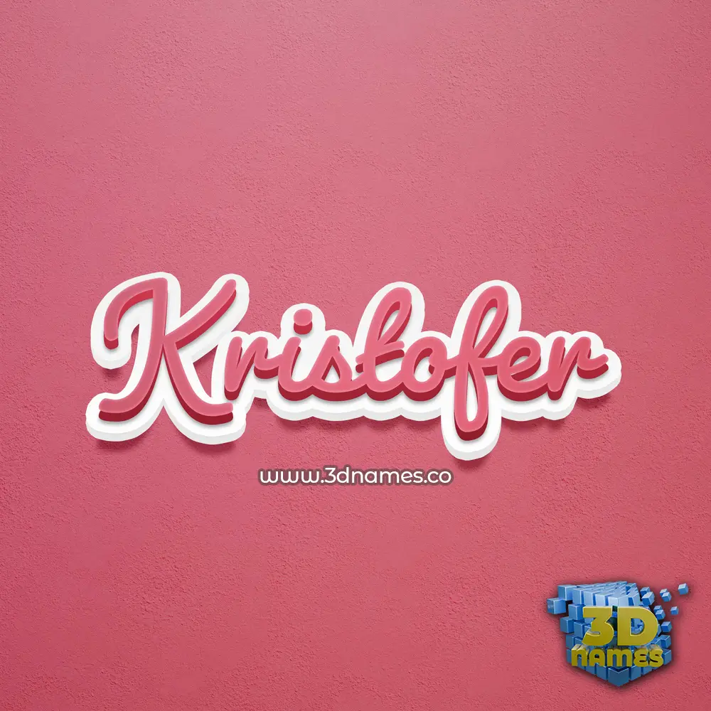 kristofer in Red Scribble style - 3D name wallpaper kristofer in Red Scribble style - 3D name wallpaper