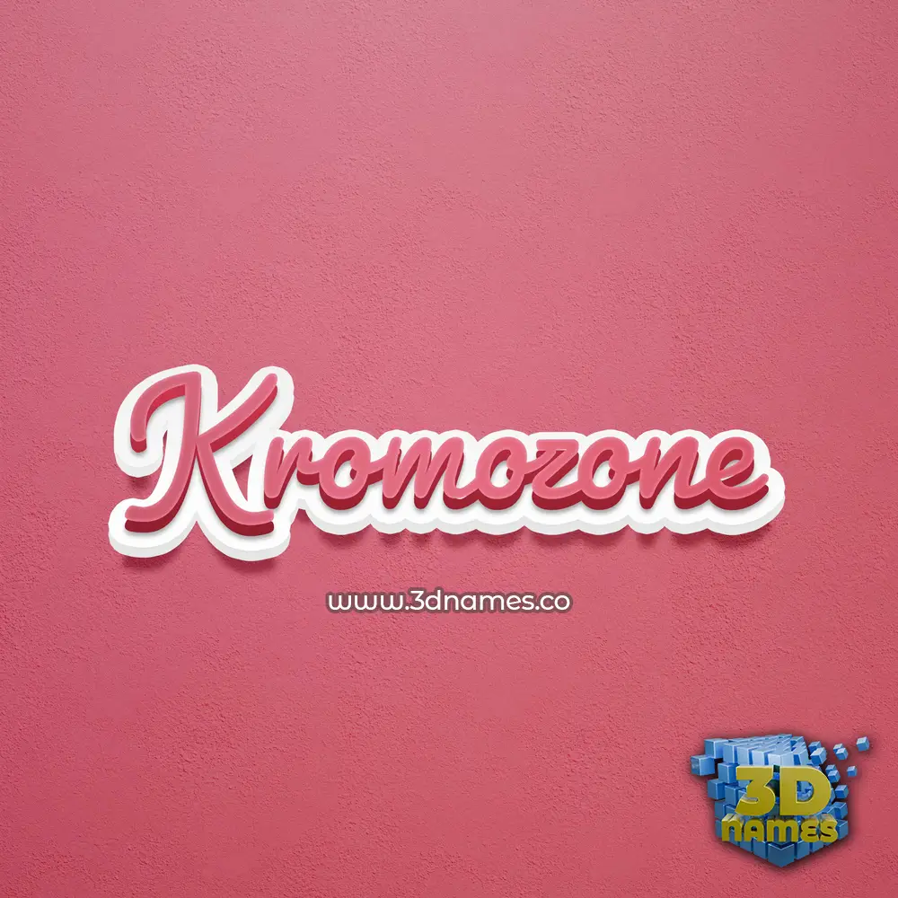 kromozone in Red Scribble style - 3D name wallpaper kromozone in Red Scribble style - 3D name wallpaper