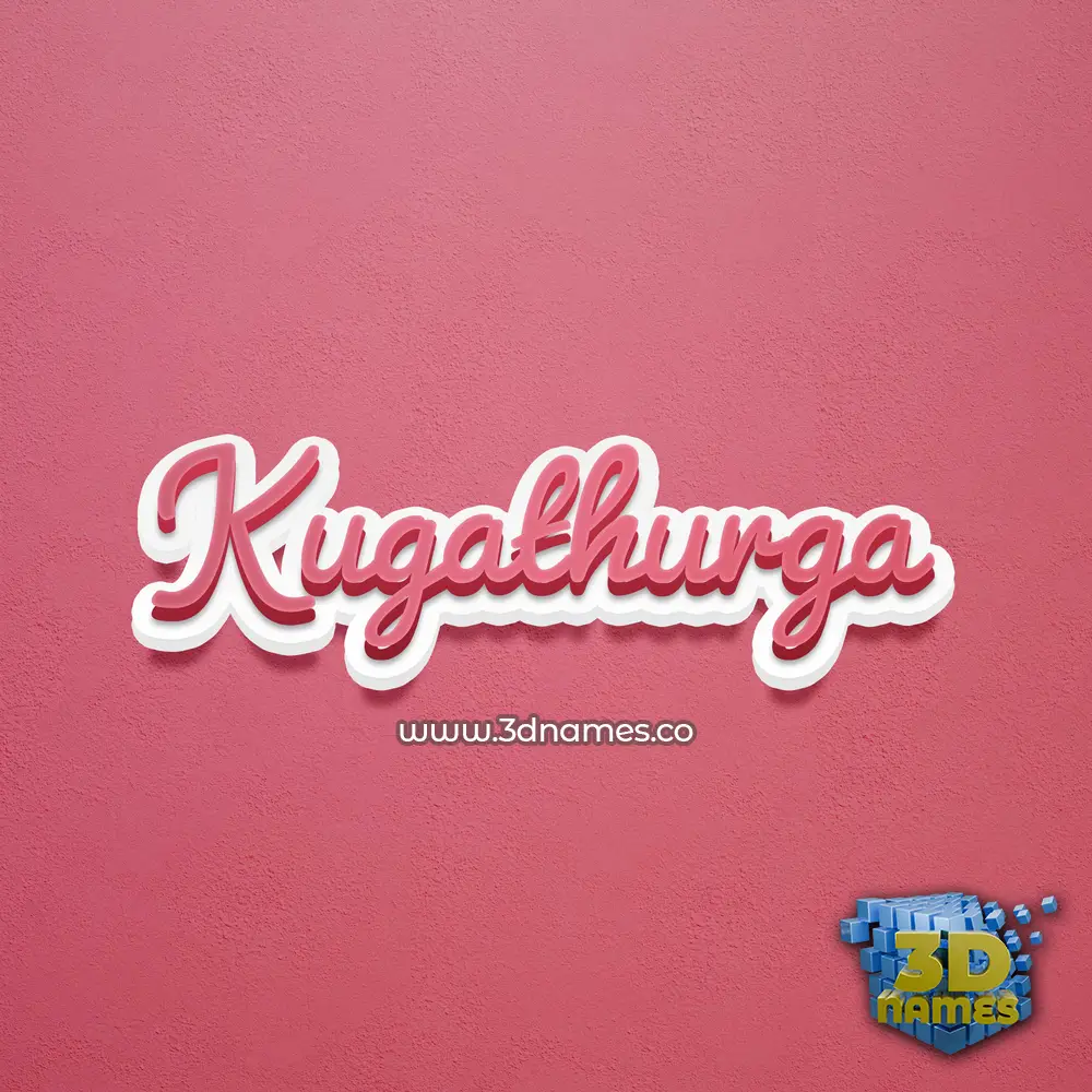 kugathurga in Red Scribble style - 3D name wallpaper kugathurga in Red Scribble style - 3D name wallpaper