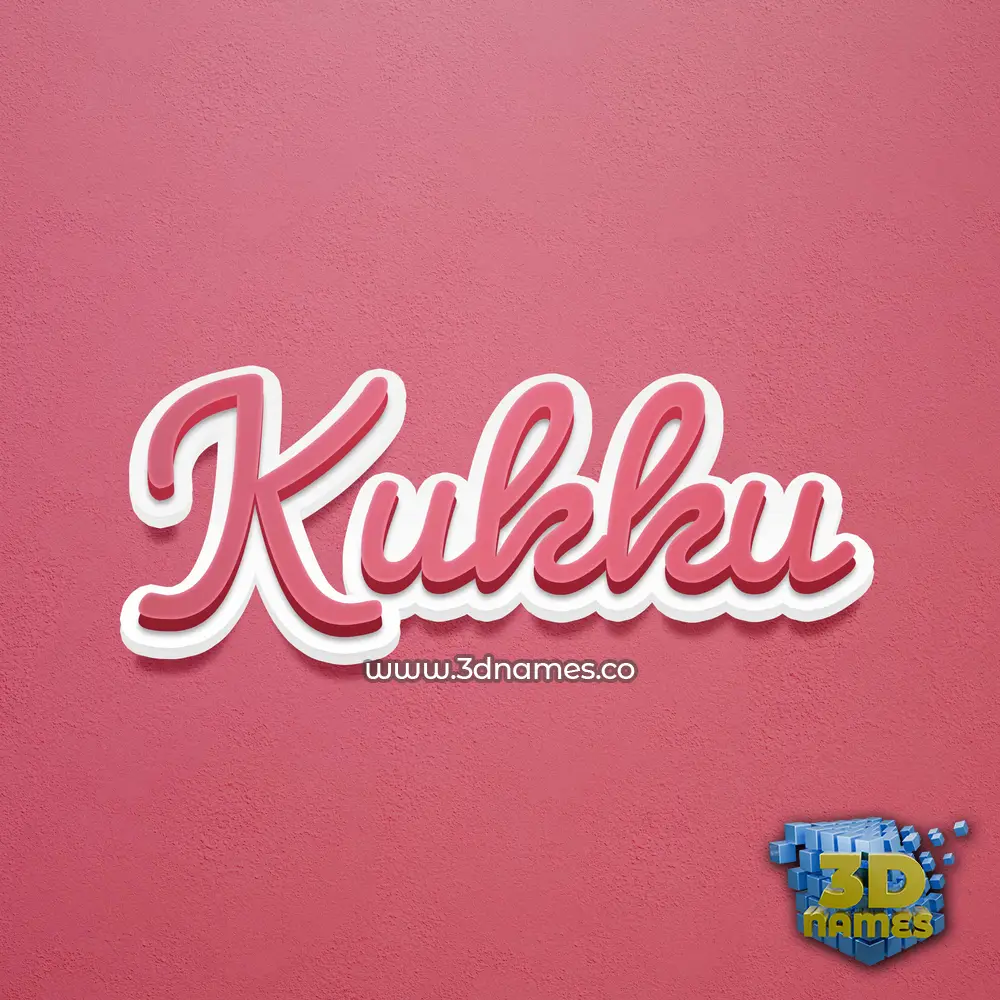 kukku in Red Scribble style - 3D name wallpaper kukku in Red Scribble style - 3D name wallpaper