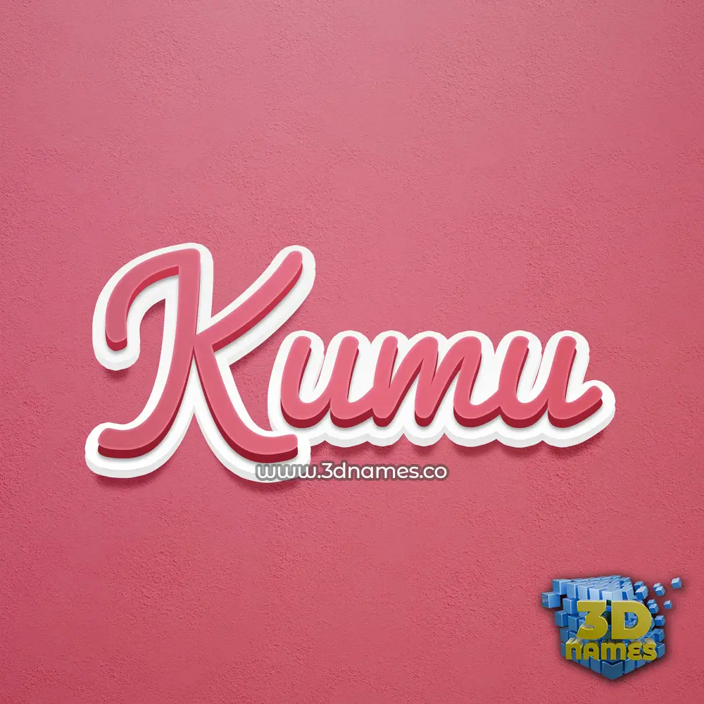 kumu in Red Scribble style - 3D name wallpaper kumu in Red Scribble style - 3D name wallpaper