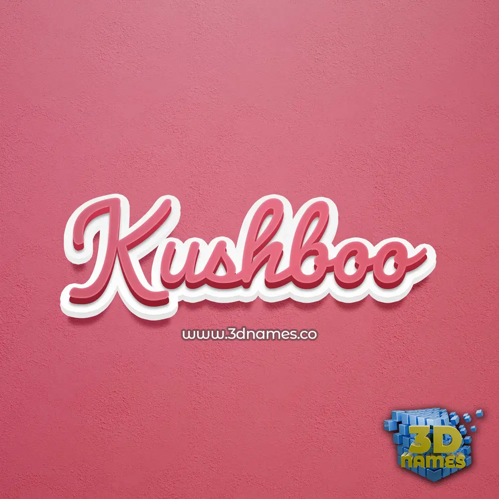 kushboo in Red Scribble style - 3D name wallpaper kushboo in Red Scribble style - 3D name wallpaper
