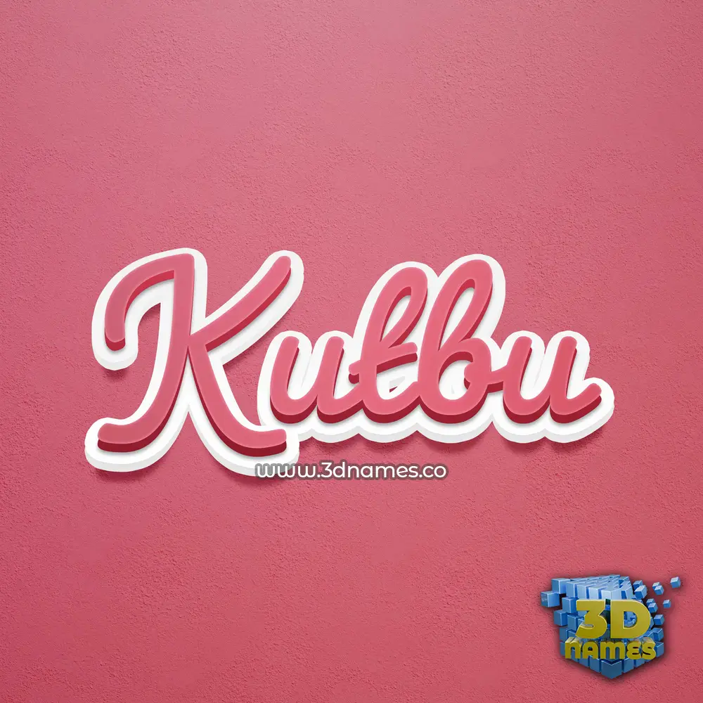 kutbu in Red Scribble style - 3D name wallpaper kutbu in Red Scribble style - 3D name wallpaper