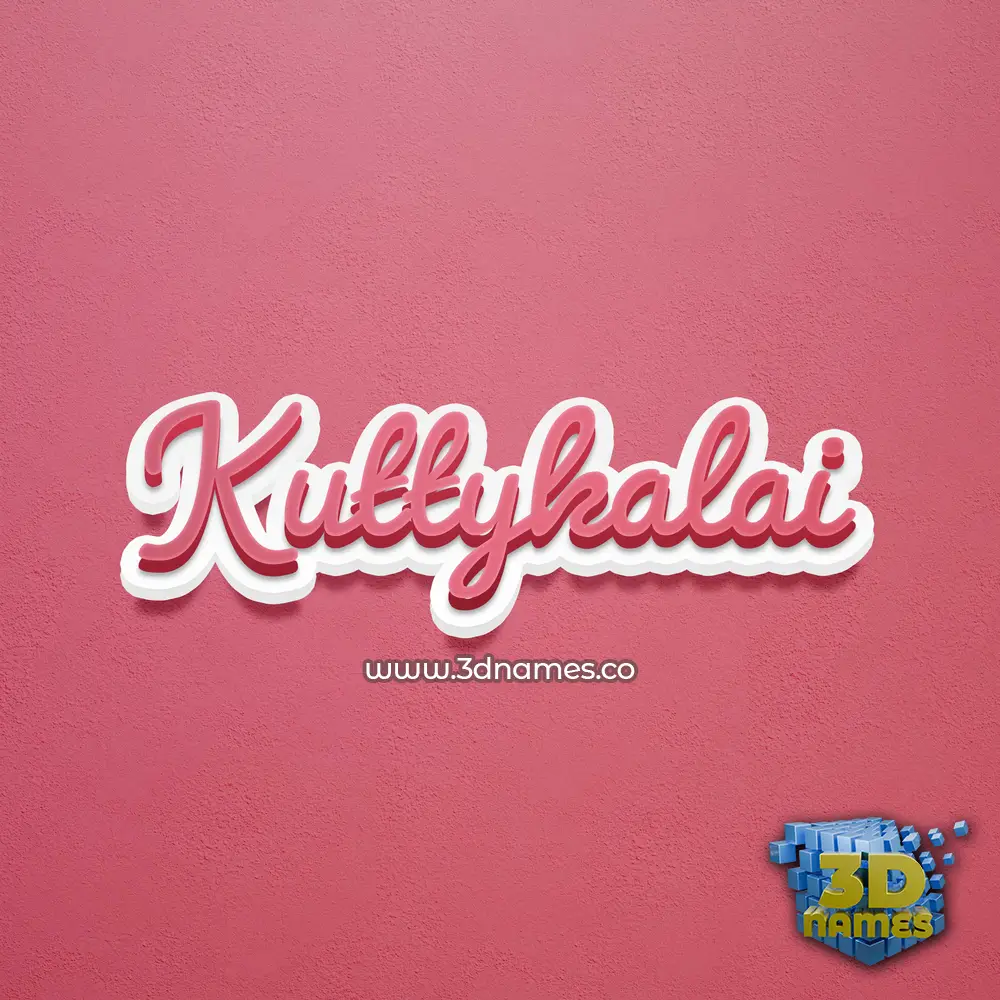 kuttykalai in Red Scribble style - 3D name wallpaper kuttykalai in Red Scribble style - 3D name wallpaper