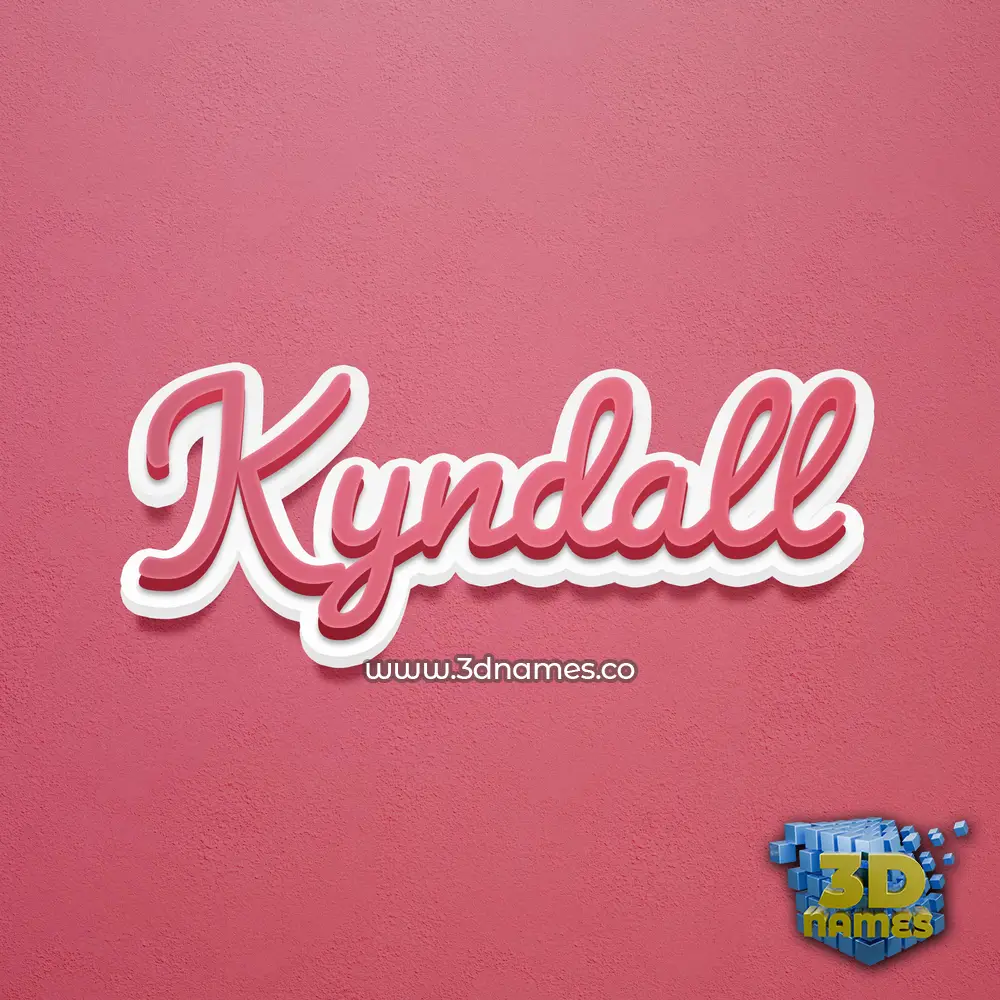 kyndall in Red Scribble style - 3D name wallpaper kyndall in Red Scribble style - 3D name wallpaper