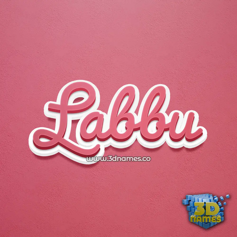labbu in Red Scribble style - 3D name wallpaper labbu in Red Scribble style - 3D name wallpaper