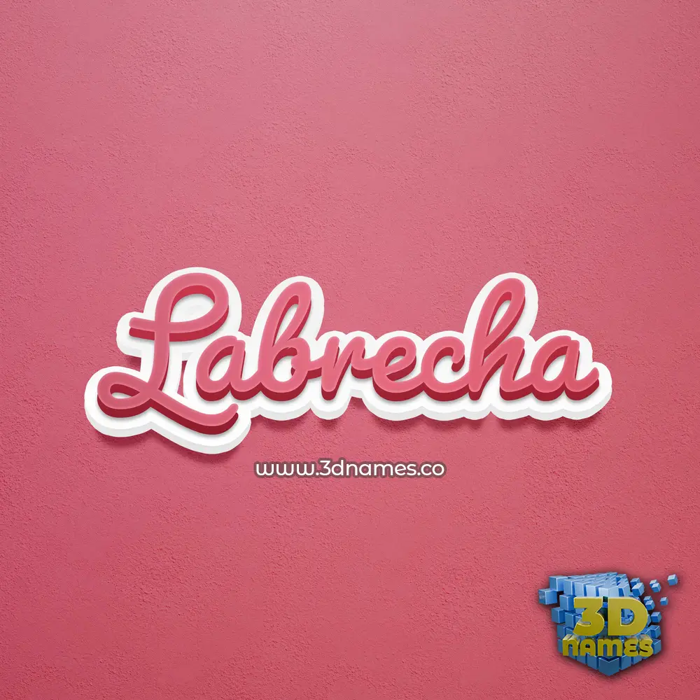 labrecha in Red Scribble style - 3D name wallpaper labrecha in Red Scribble style - 3D name wallpaper