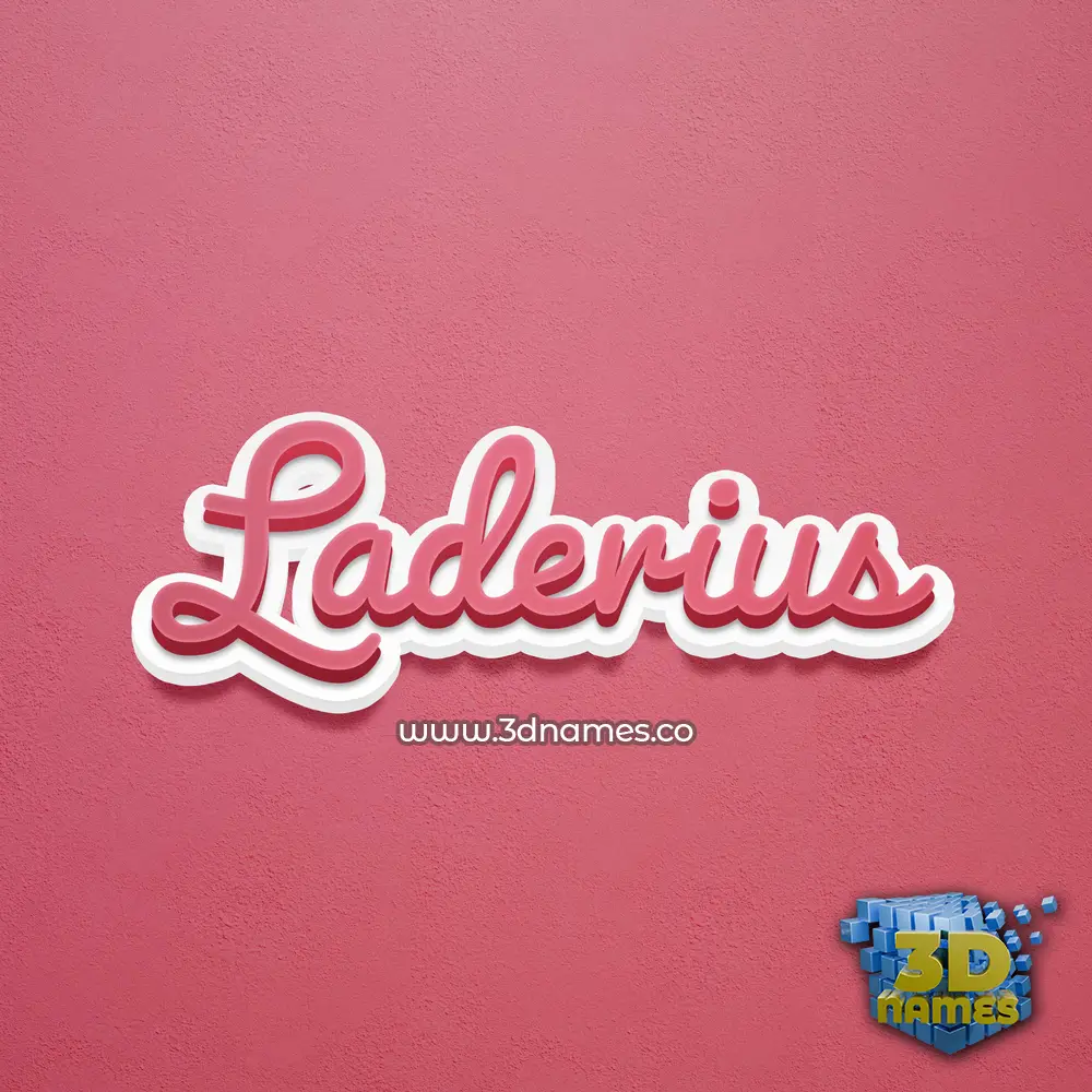 laderius in Red Scribble style - 3D name wallpaper laderius in Red Scribble style - 3D name wallpaper