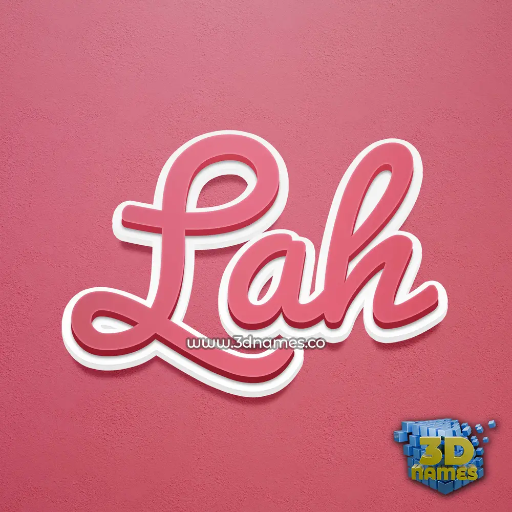 lah in Red Scribble style - 3D name wallpaper lah in Red Scribble style - 3D name wallpaper