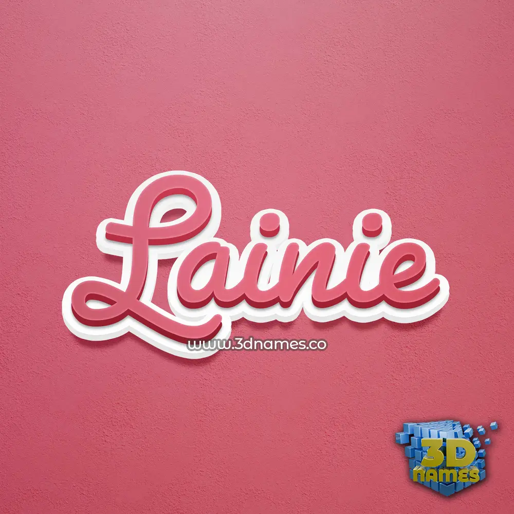 lainie in Red Scribble style - 3D name wallpaper lainie in Red Scribble style - 3D name wallpaper