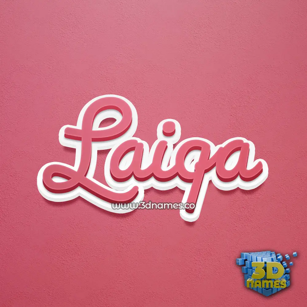 laiqa in Red Scribble style - 3D name wallpaper laiqa in Red Scribble style - 3D name wallpaper