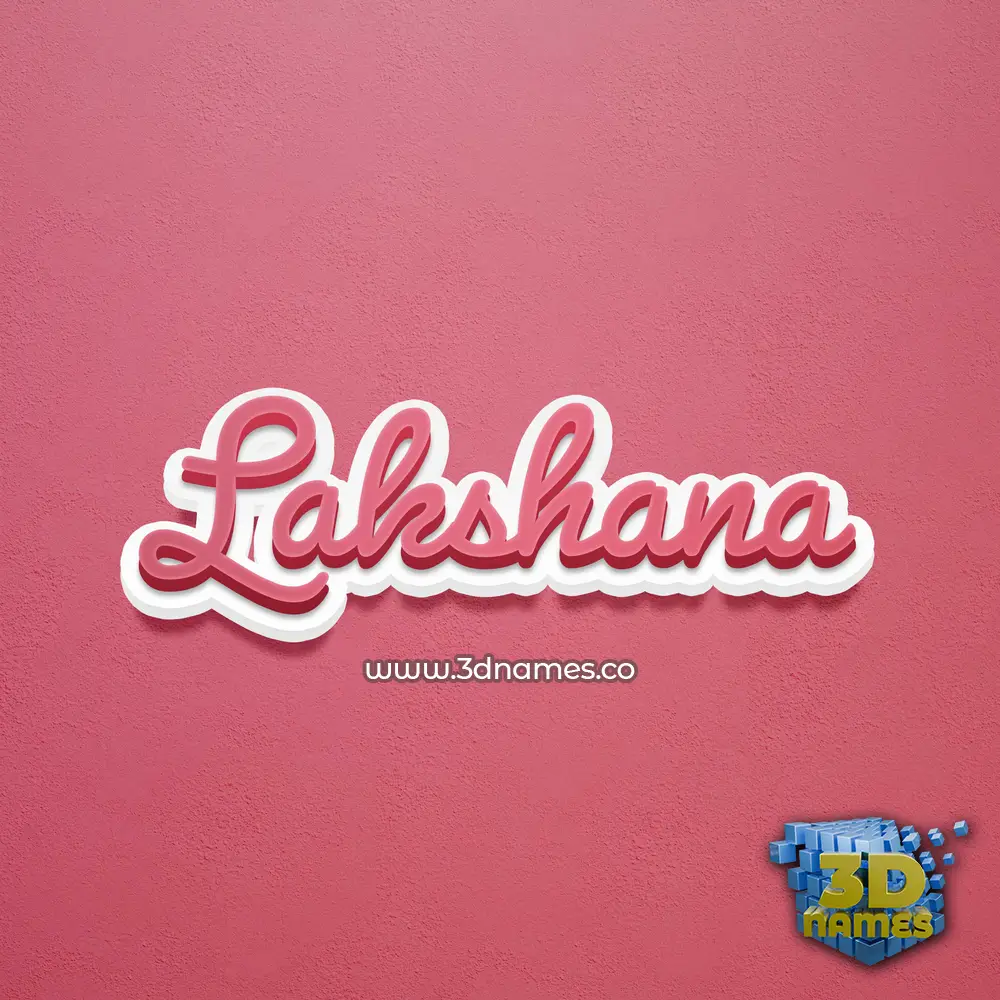 lakshana in Red Scribble style - 3D name wallpaper lakshana in Red Scribble style - 3D name wallpaper