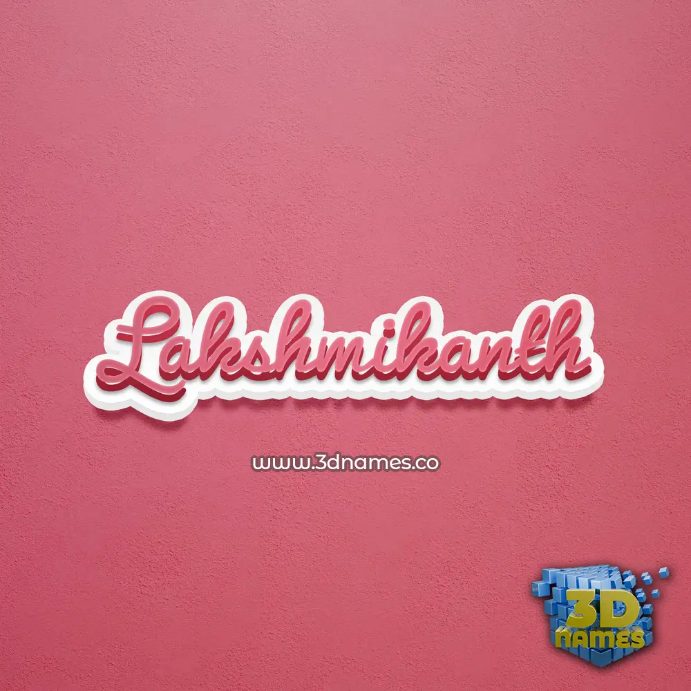 lakshmikanth in Red Scribble style - 3D name wallpaper lakshmikanth in Red Scribble style - 3D name wallpaper
