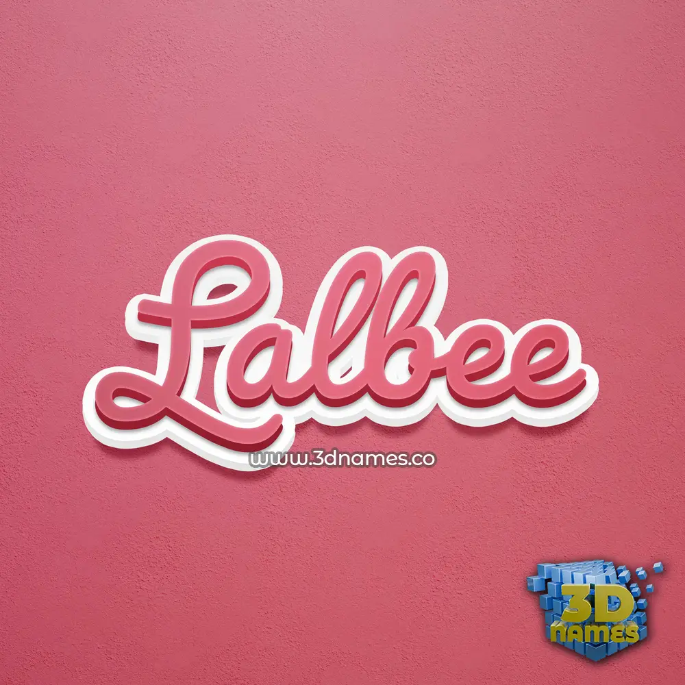 lalbee in Red Scribble style - 3D name wallpaper lalbee in Red Scribble style - 3D name wallpaper