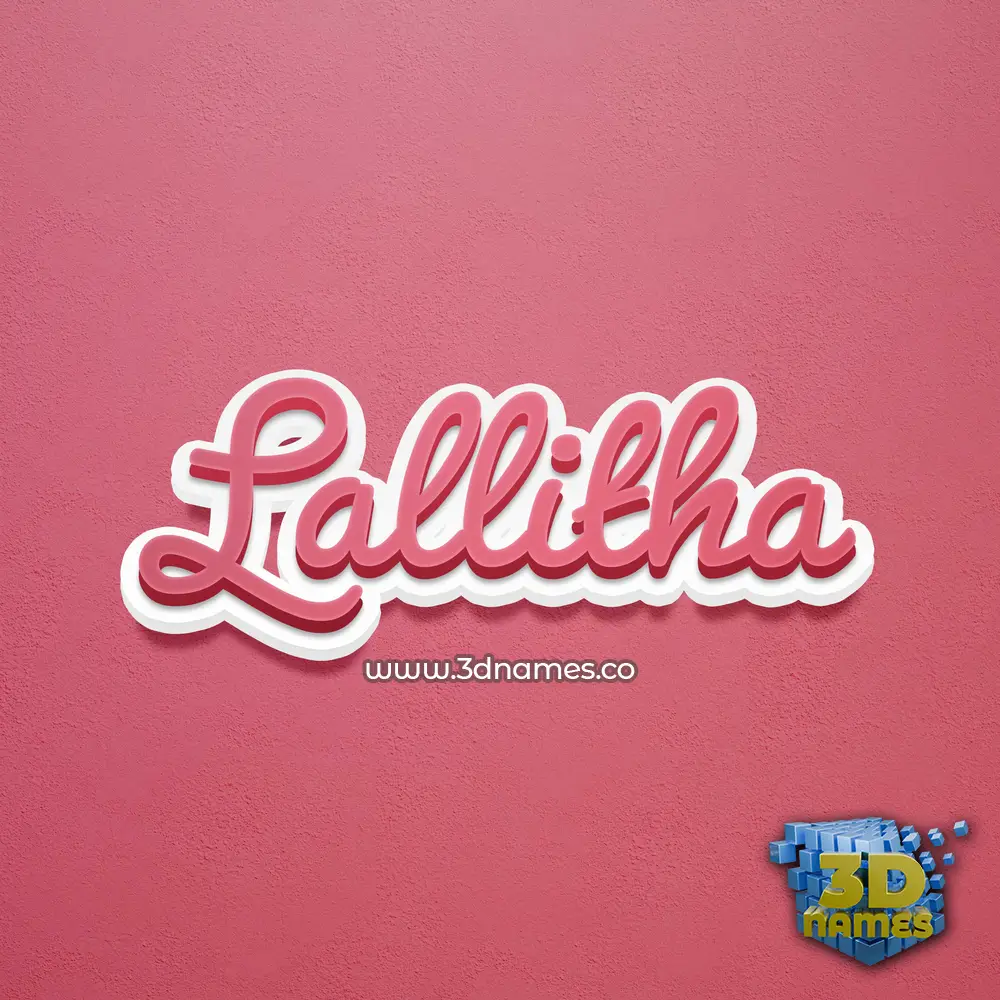 lallitha in Red Scribble style - 3D name wallpaper lallitha in Red Scribble style - 3D name wallpaper