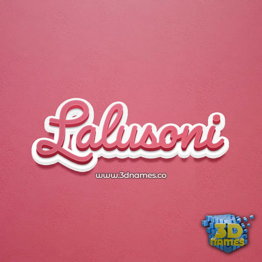 lalusoni in Red Scribble style - 3D name wallpaper lalusoni in Red Scribble style - 3D name wallpaper