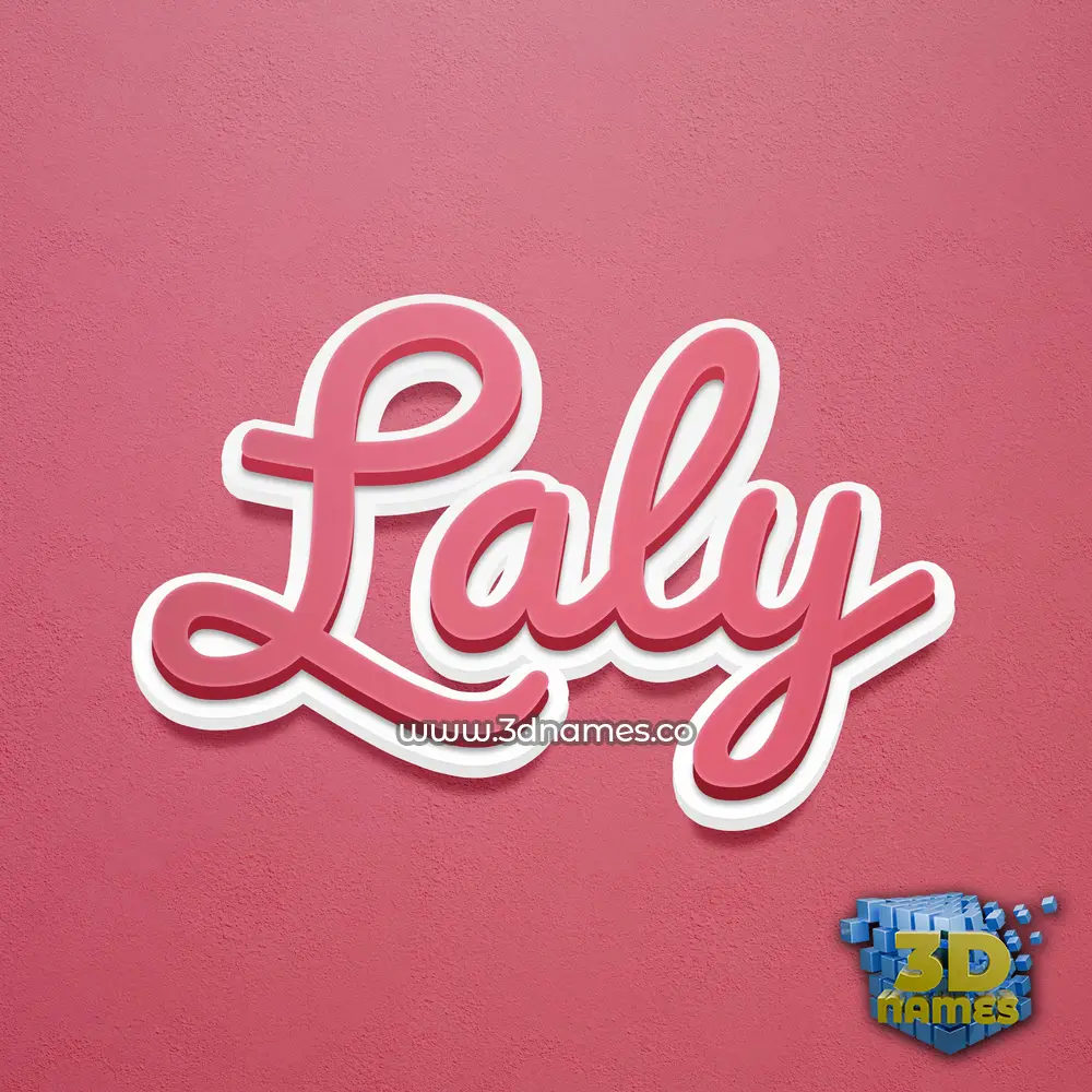 laly in Red Scribble style - 3D name wallpaper laly in Red Scribble style - 3D name wallpaper