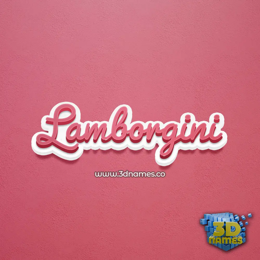 lamborgini in Red Scribble style - 3D name wallpaper lamborgini in Red Scribble style - 3D name wallpaper