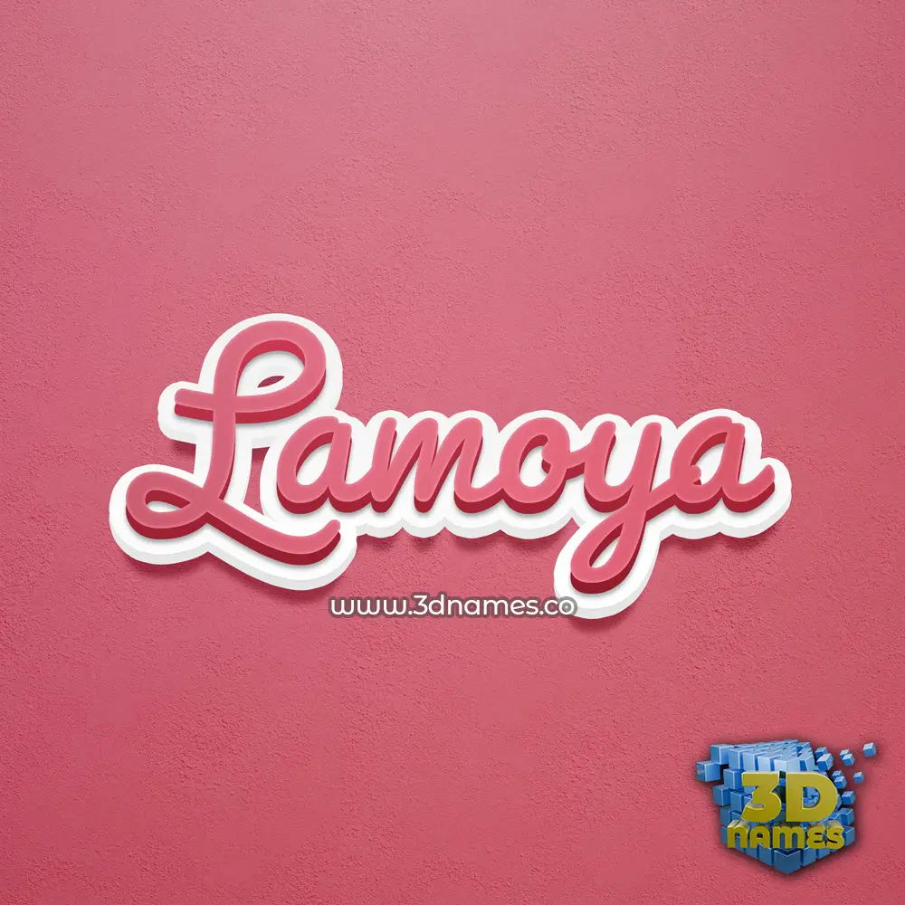 lamoya in Red Scribble style - 3D name wallpaper lamoya in Red Scribble style - 3D name wallpaper
