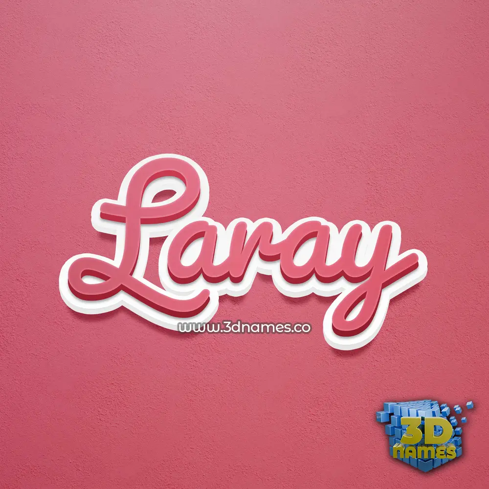 laray in Red Scribble style - 3D name wallpaper laray in Red Scribble style - 3D name wallpaper