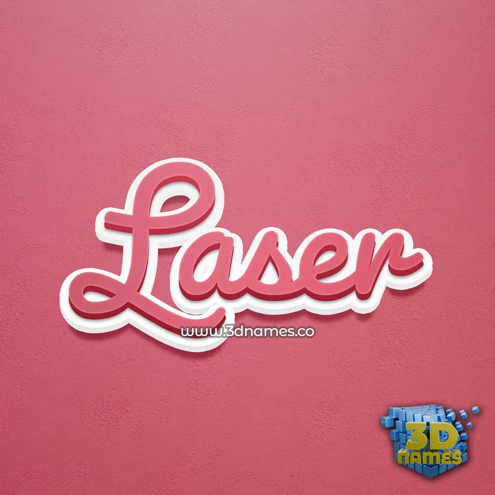 laser in Red Scribble style - 3D name wallpaper laser in Red Scribble style - 3D name wallpaper