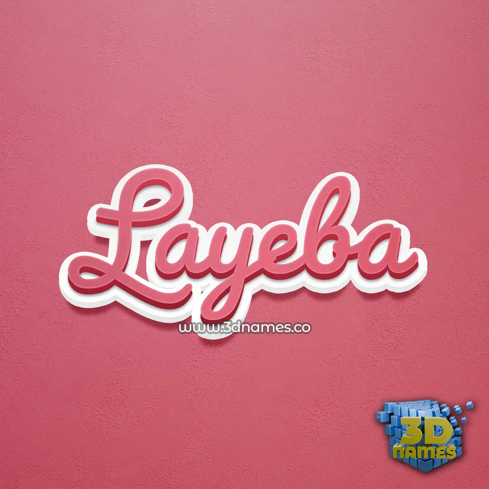 layeba in Red Scribble style - 3D name wallpaper layeba in Red Scribble style - 3D name wallpaper