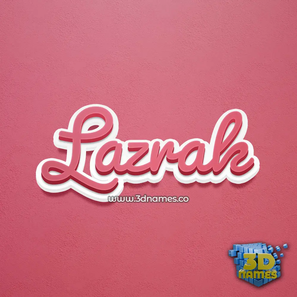 lazrak in Red Scribble style - 3D name wallpaper lazrak in Red Scribble style - 3D name wallpaper