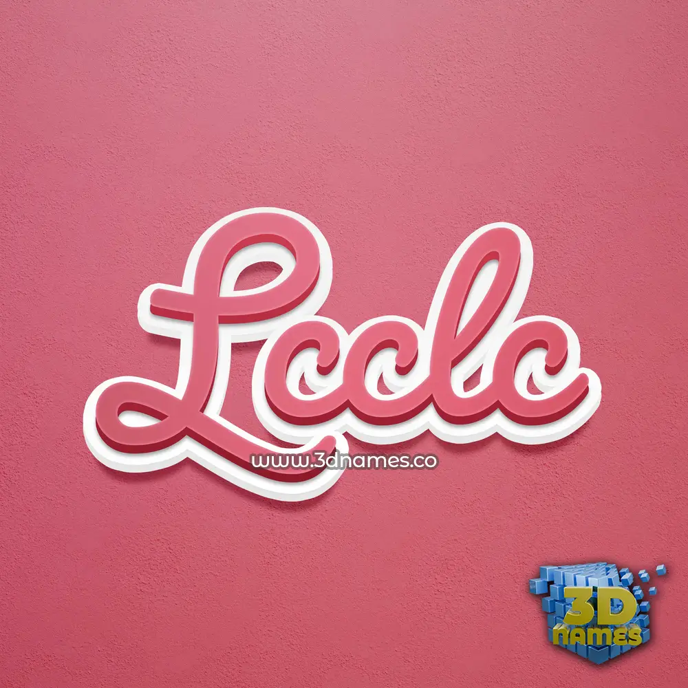 lcclc in Red Scribble style - 3D name wallpaper lcclc in Red Scribble style - 3D name wallpaper