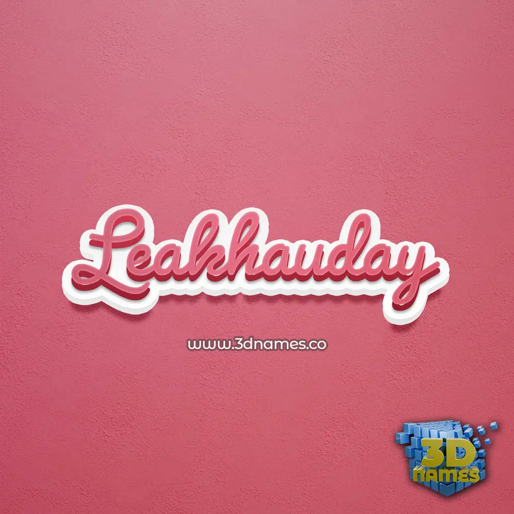 leakhauday in Red Scribble style - 3D name wallpaper leakhauday in Red Scribble style - 3D name wallpaper