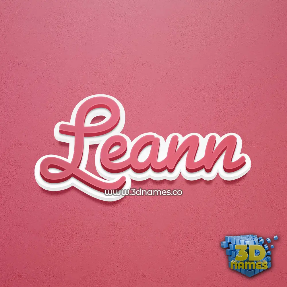 leann in Red Scribble style - 3D name wallpaper leann in Red Scribble style - 3D name wallpaper
