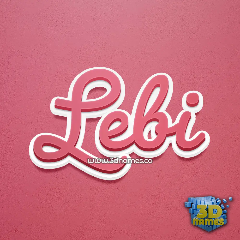 lebi in Red Scribble style - 3D name wallpaper lebi in Red Scribble style - 3D name wallpaper