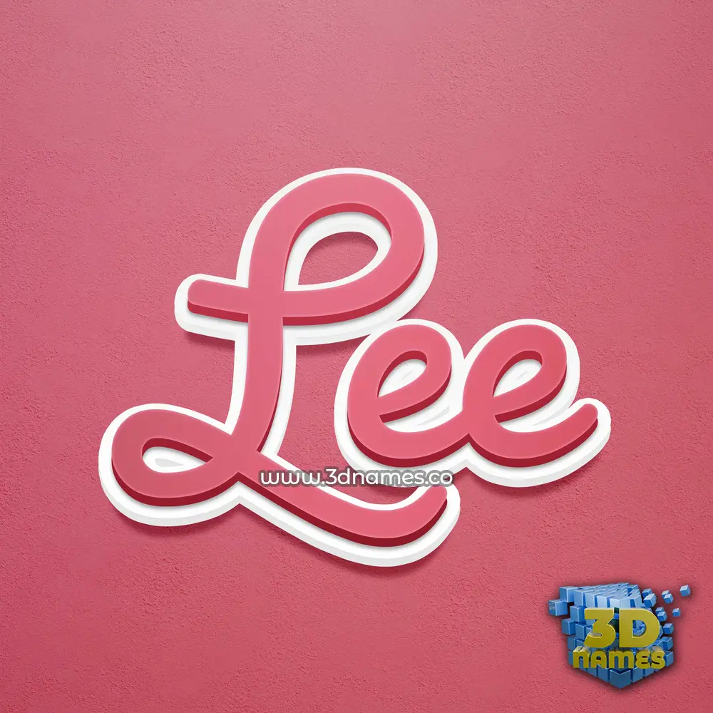 lee in Red Scribble style - 3D name wallpaper lee in Red Scribble style - 3D name wallpaper