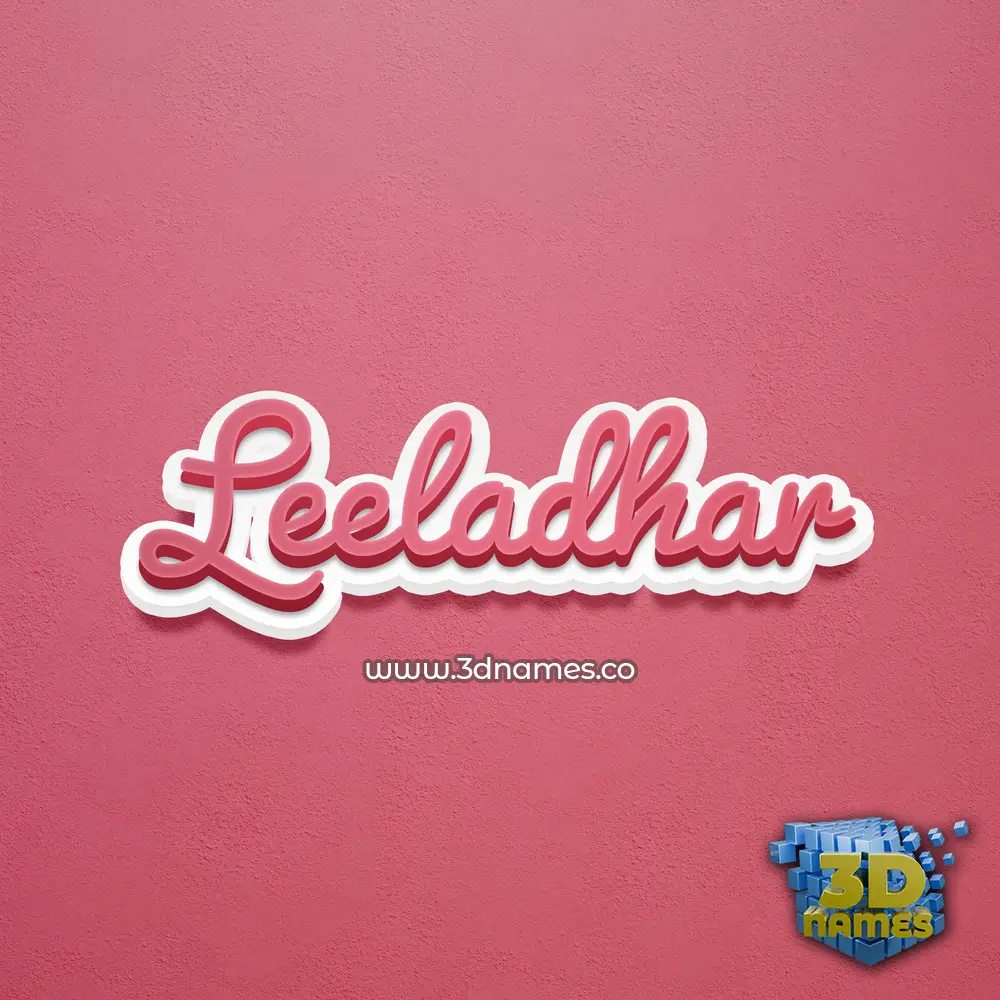 leeladhar in Red Scribble style - 3D name wallpaper leeladhar in Red Scribble style - 3D name wallpaper
