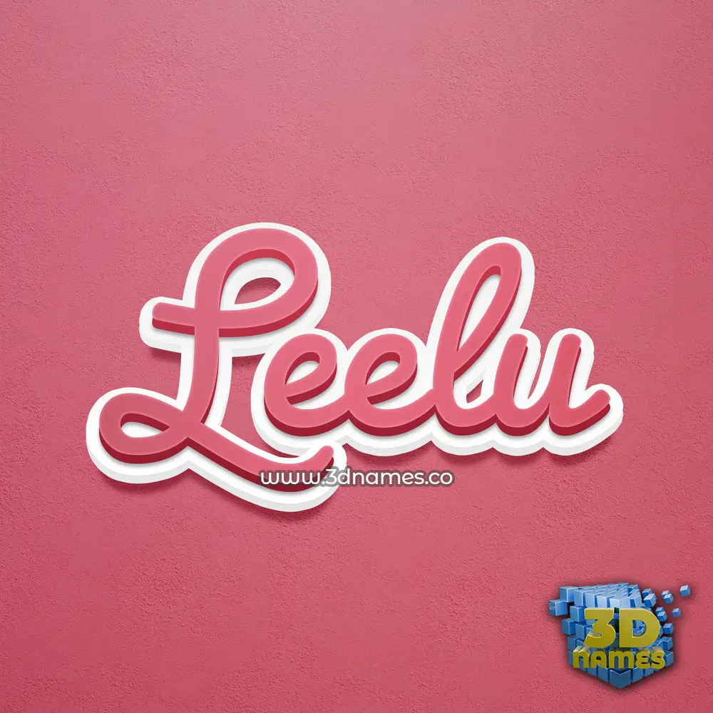 leelu in Red Scribble style - 3D name wallpaper leelu in Red Scribble style - 3D name wallpaper
