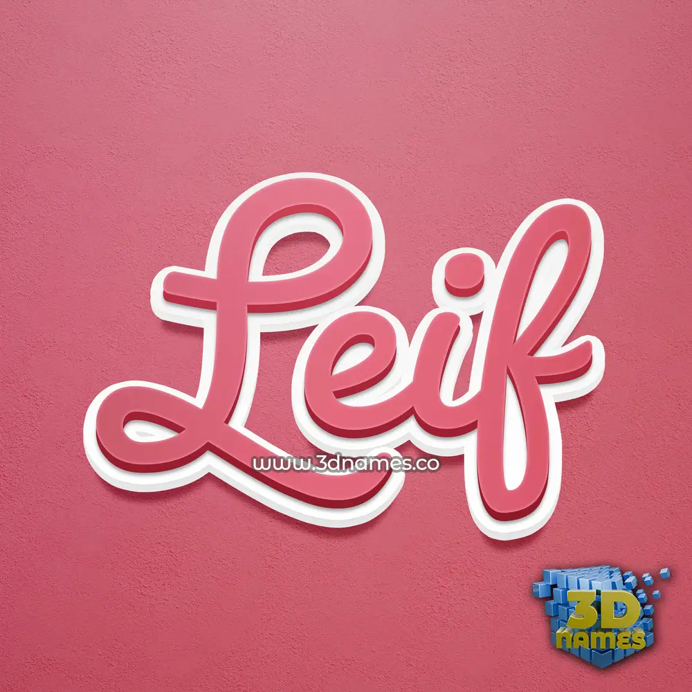 leif in Red Scribble style - 3D name wallpaper leif in Red Scribble style - 3D name wallpaper