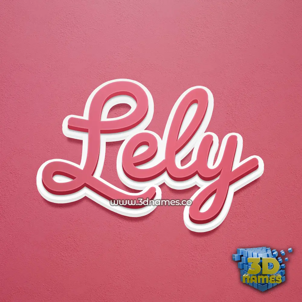 lely in Red Scribble style - 3D name wallpaper lely in Red Scribble style - 3D name wallpaper