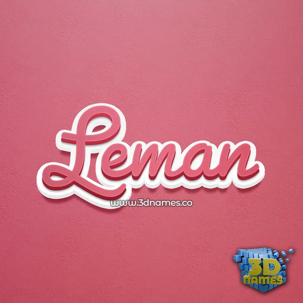 leman in Red Scribble style - 3D name wallpaper leman in Red Scribble style - 3D name wallpaper