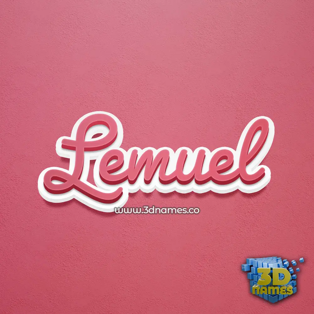 lemuel in Red Scribble style - 3D name wallpaper lemuel in Red Scribble style - 3D name wallpaper