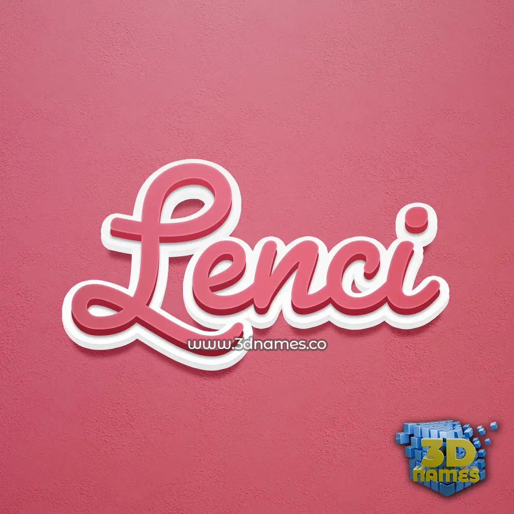 lenci in Red Scribble style - 3D name wallpaper lenci in Red Scribble style - 3D name wallpaper