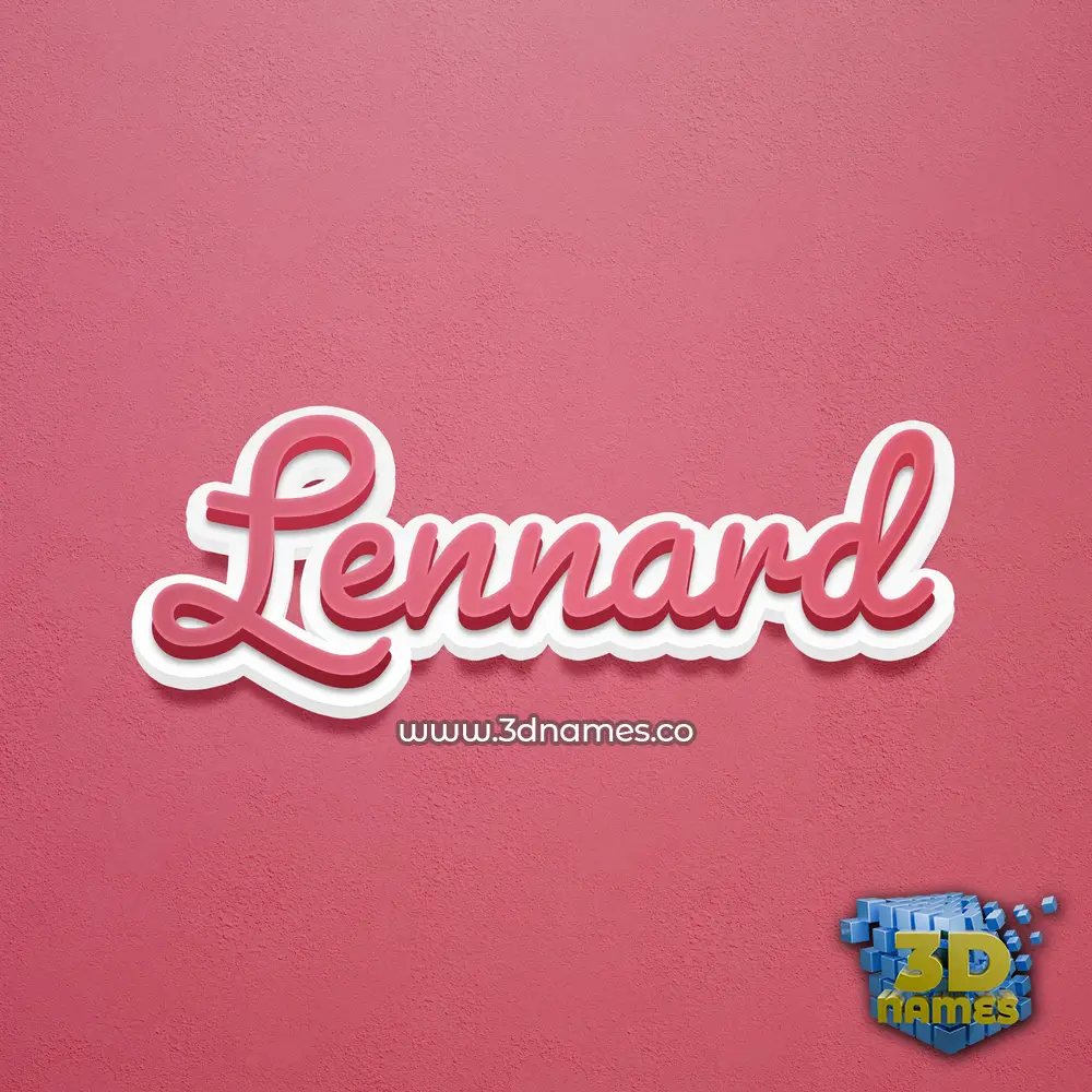 lennard in Red Scribble style - 3D name wallpaper lennard in Red Scribble style - 3D name wallpaper