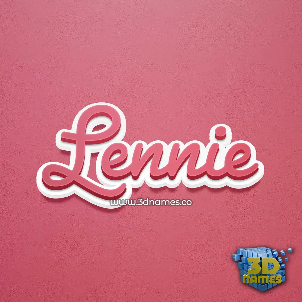 lennie in Red Scribble style - 3D name wallpaper lennie in Red Scribble style - 3D name wallpaper
