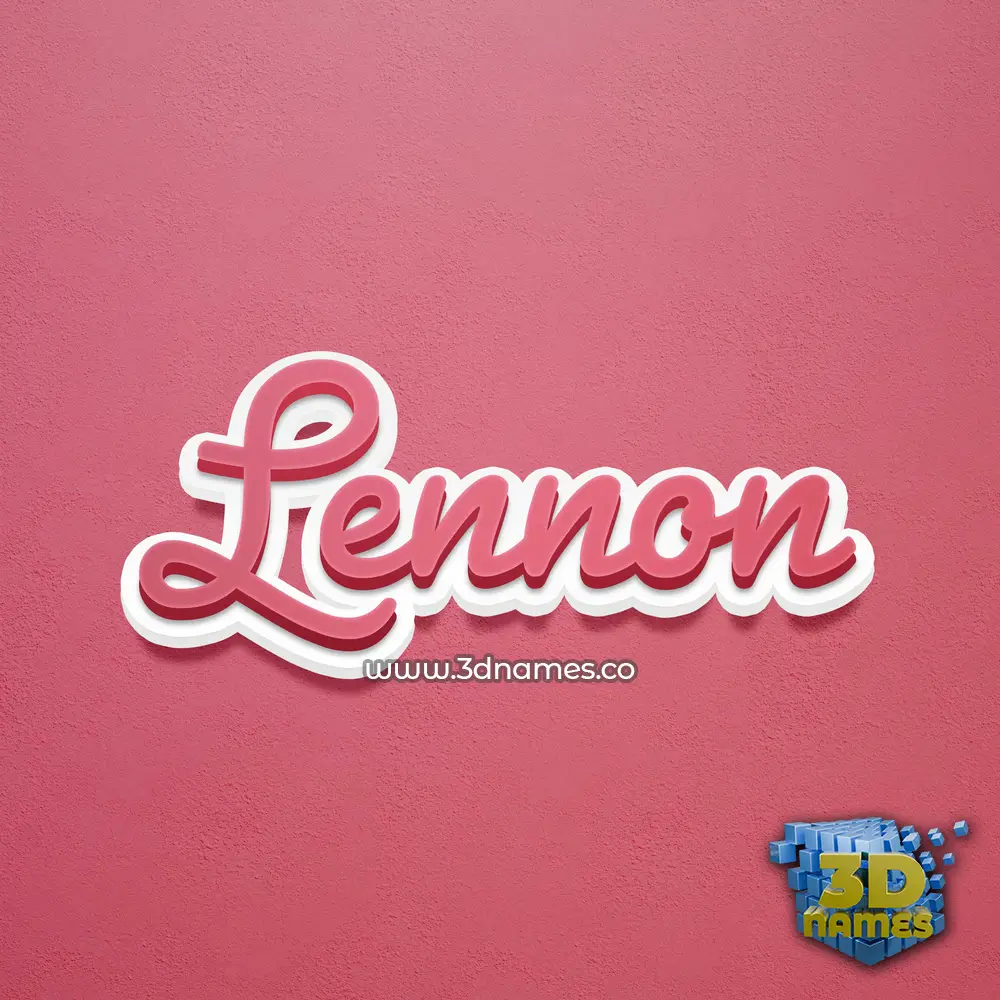 lennon in Red Scribble style - 3D name wallpaper lennon in Red Scribble style - 3D name wallpaper
