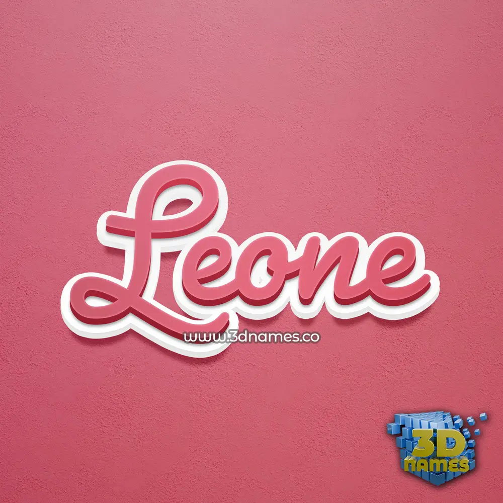 leone in Red Scribble style - 3D name wallpaper leone in Red Scribble style - 3D name wallpaper