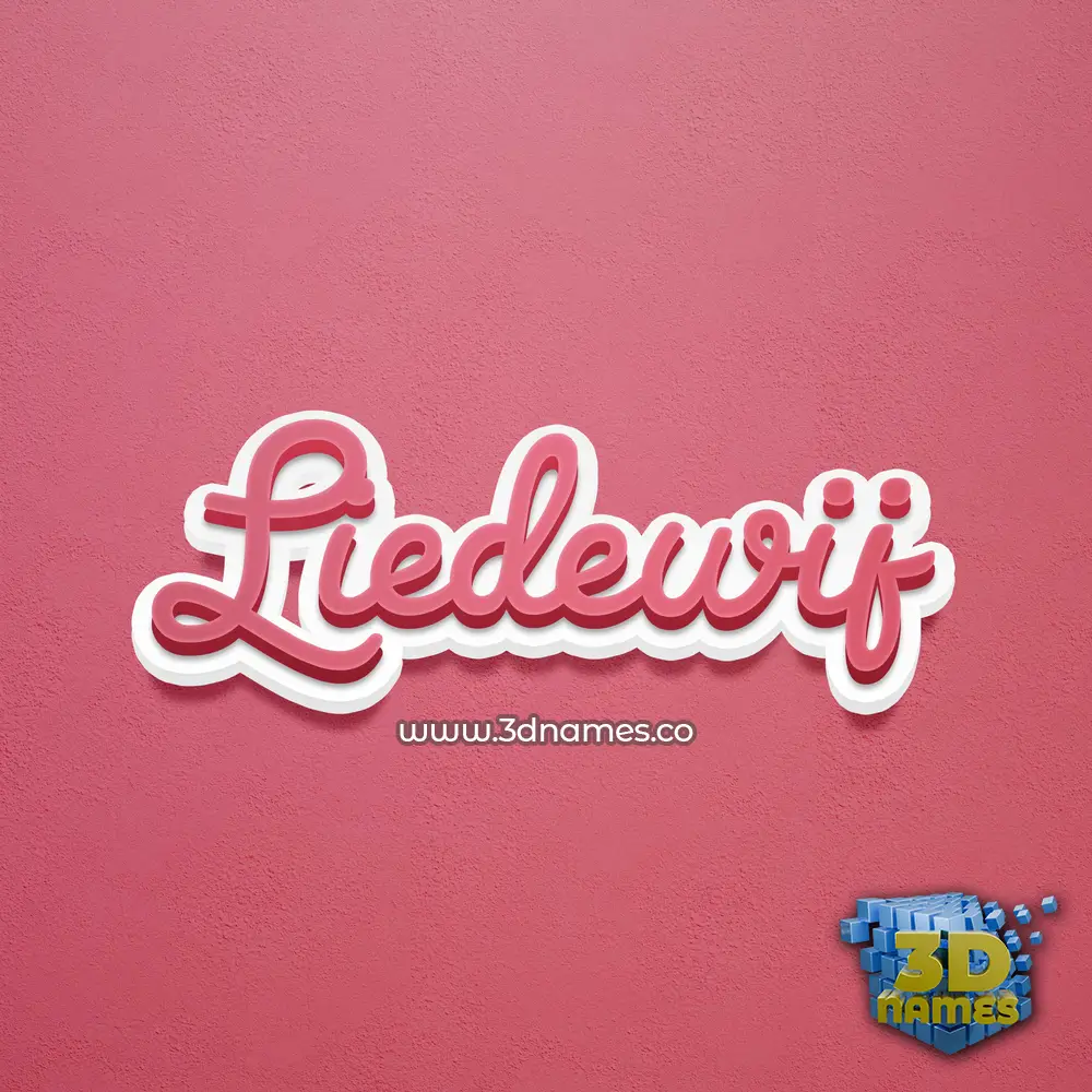liedewij in Red Scribble style - 3D name wallpaper liedewij in Red Scribble style - 3D name wallpaper