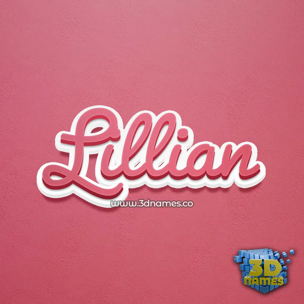 lillian in Red Scribble style - 3D name wallpaper lillian in Red Scribble style - 3D name wallpaper