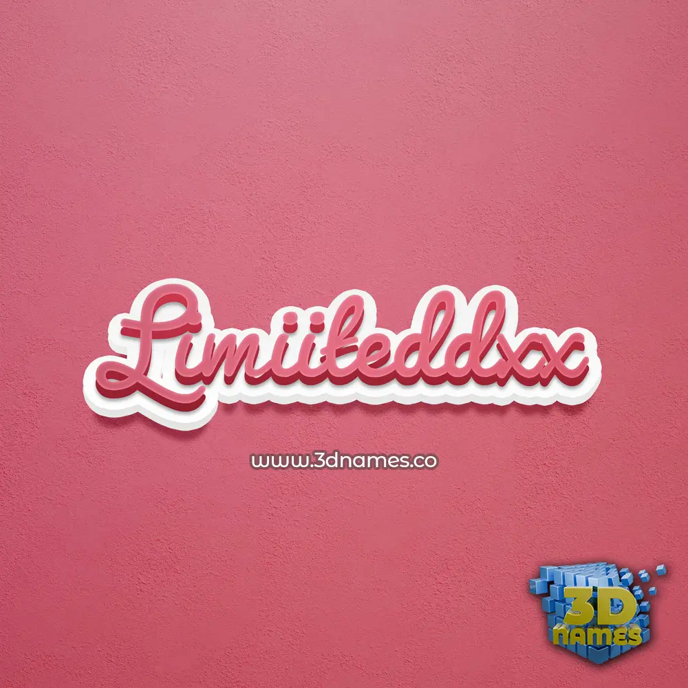 limiiteddxx in Red Scribble style - 3D name wallpaper limiiteddxx in Red Scribble style - 3D name wallpaper