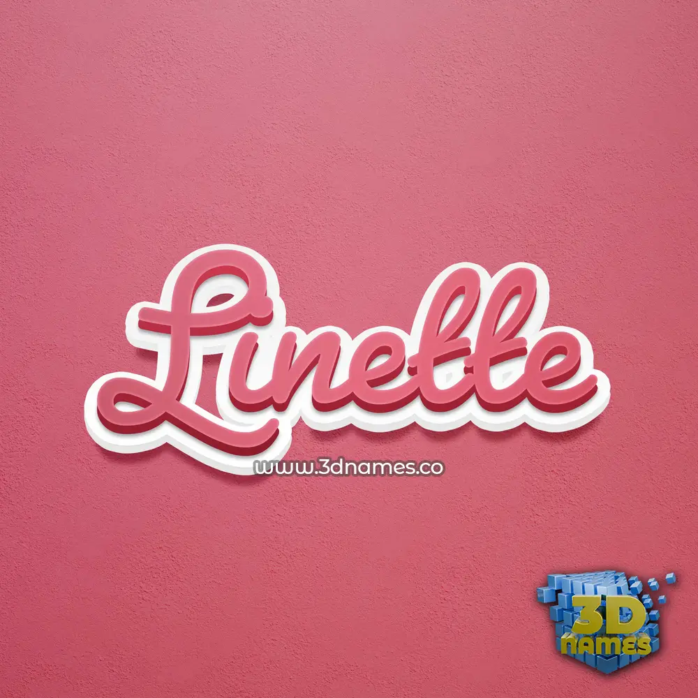 linette in Red Scribble style - 3D name wallpaper linette in Red Scribble style - 3D name wallpaper