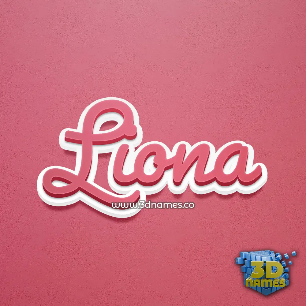 liona in Red Scribble style - 3D name wallpaper liona in Red Scribble style - 3D name wallpaper