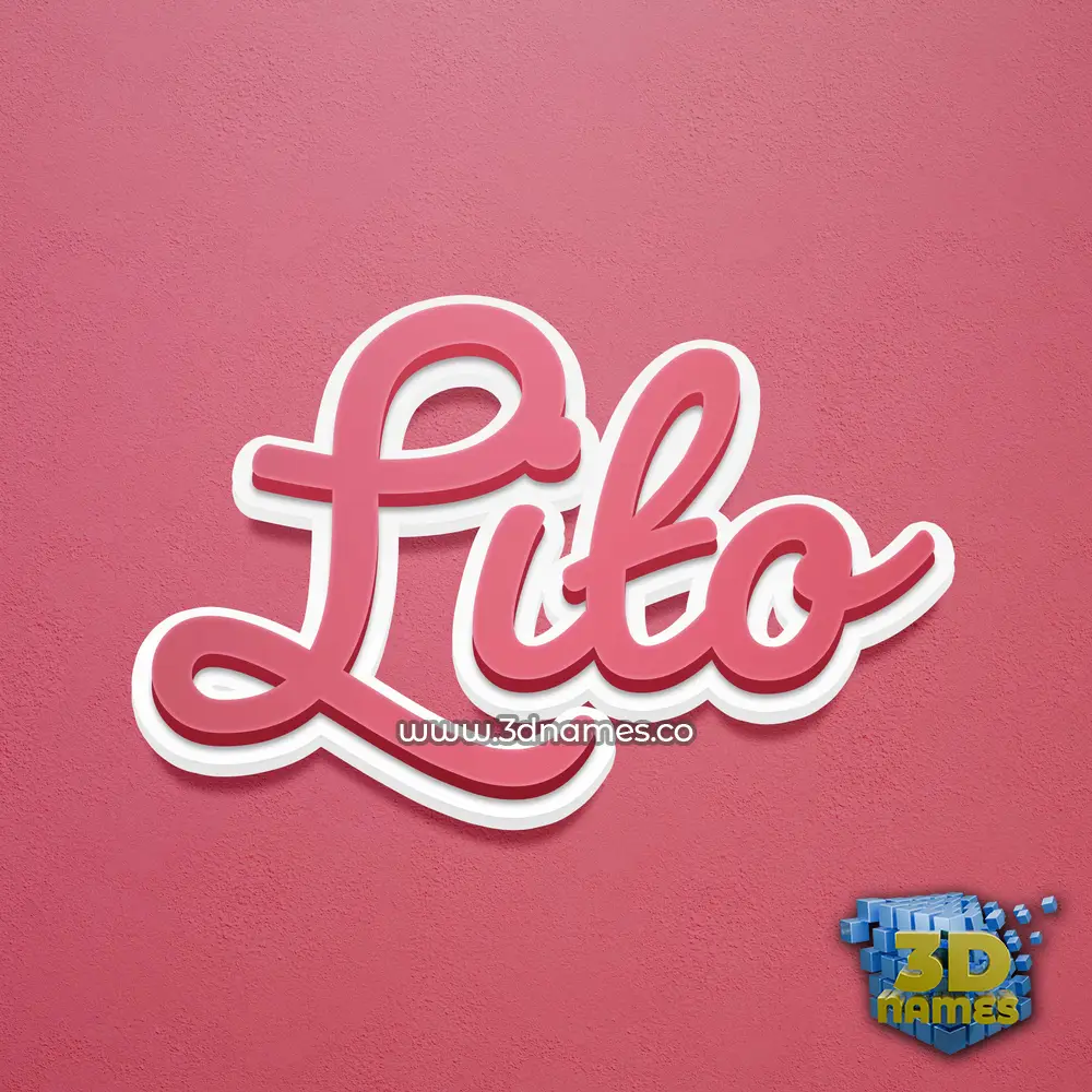 lito in Red Scribble style - 3D name wallpaper lito in Red Scribble style - 3D name wallpaper